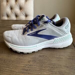 Brooks Adrenaline GTS 22 Women's Size 6 EU 36.5 Gray Purple Blue Running Walking